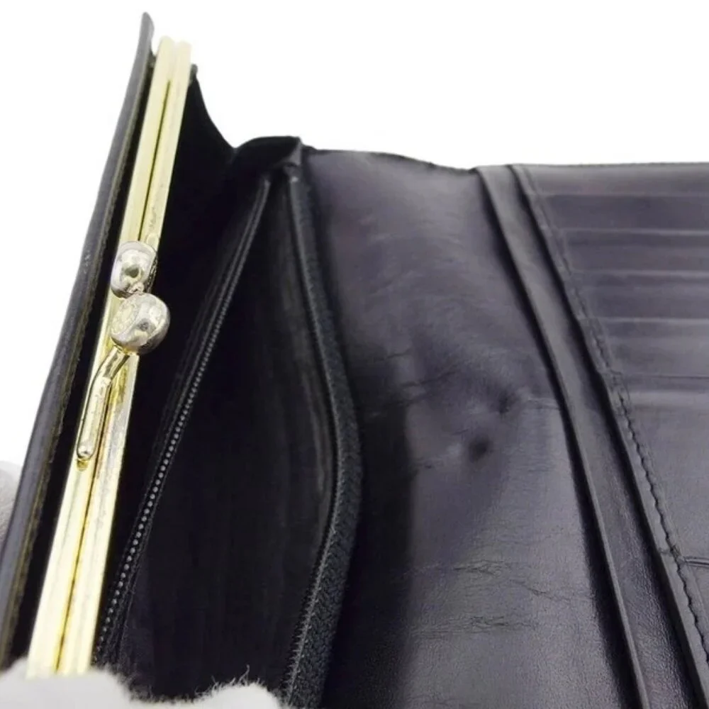 CELINE Long Wallet Macadam Beige PVC x Leather Authentic Used T22375 - Picture 9 of 9